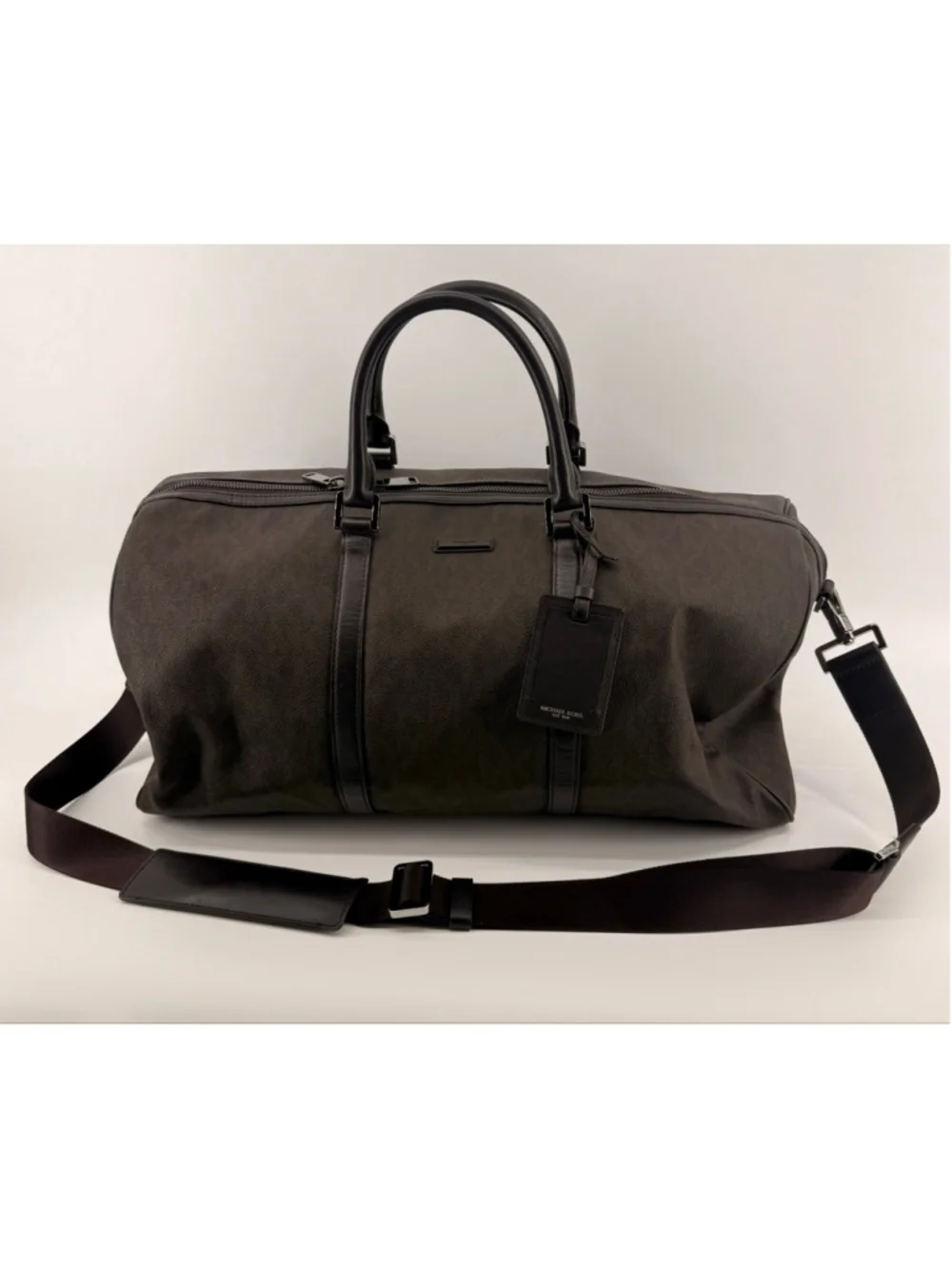 Michael Kors Jet Set Travel Large Duffle Bag Handbag Brown With Strap